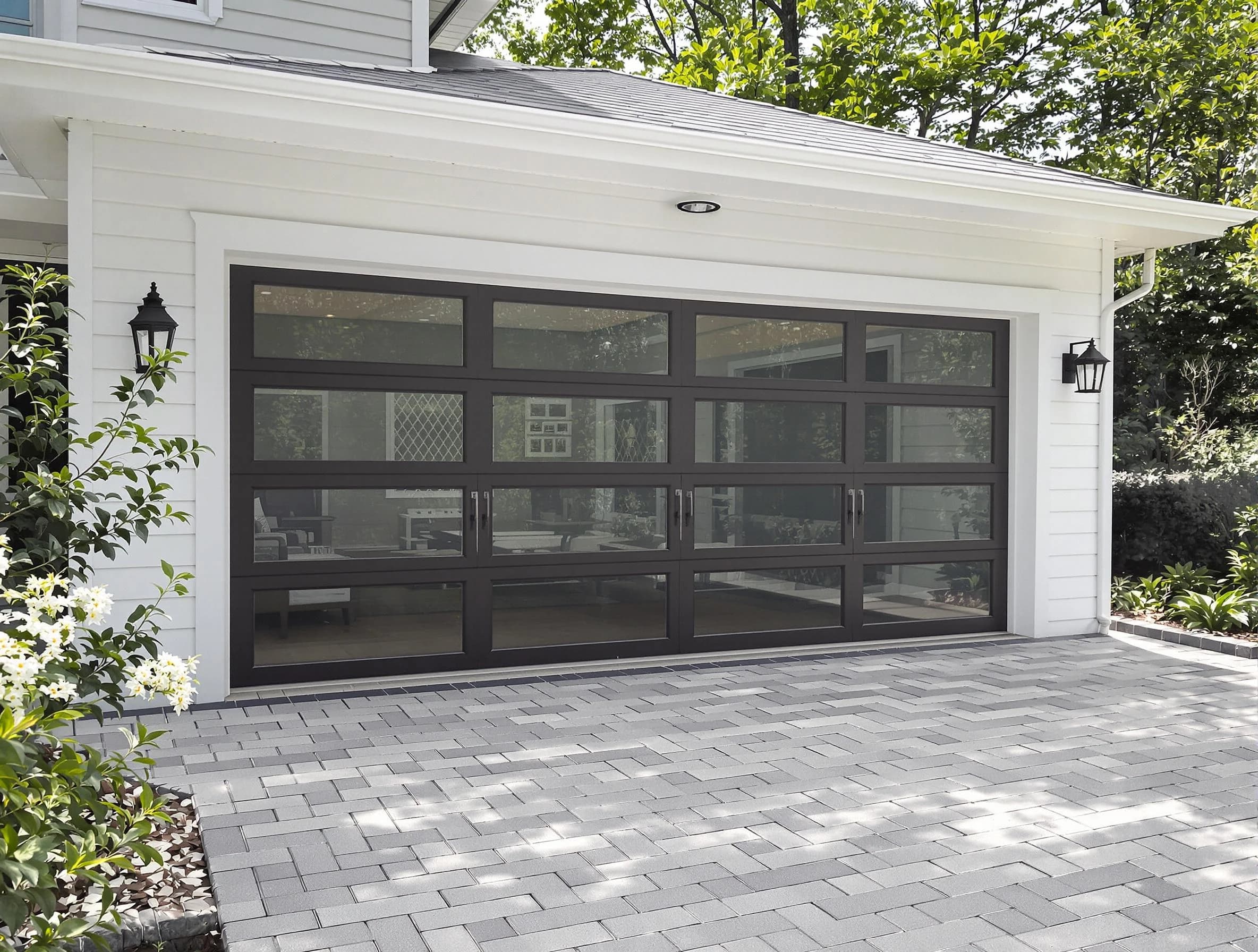Attleboro Garage Door Repair design specialist presenting custom garage door options to Attleboro homeowner