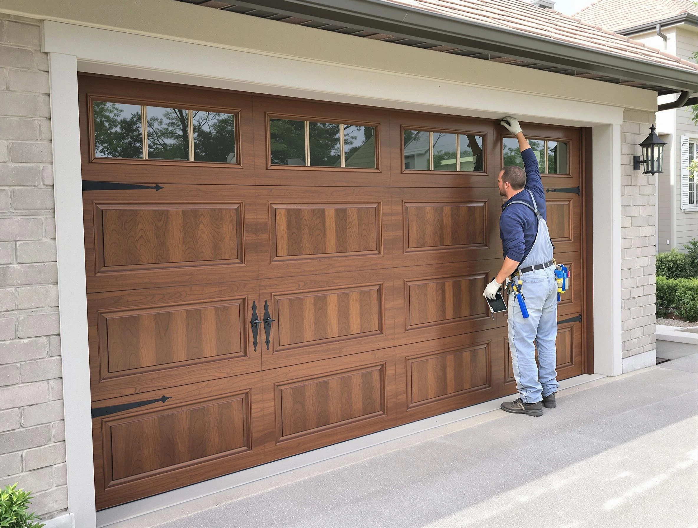 Custom garage door showcase by Attleboro Garage Door Repair in Attleboro