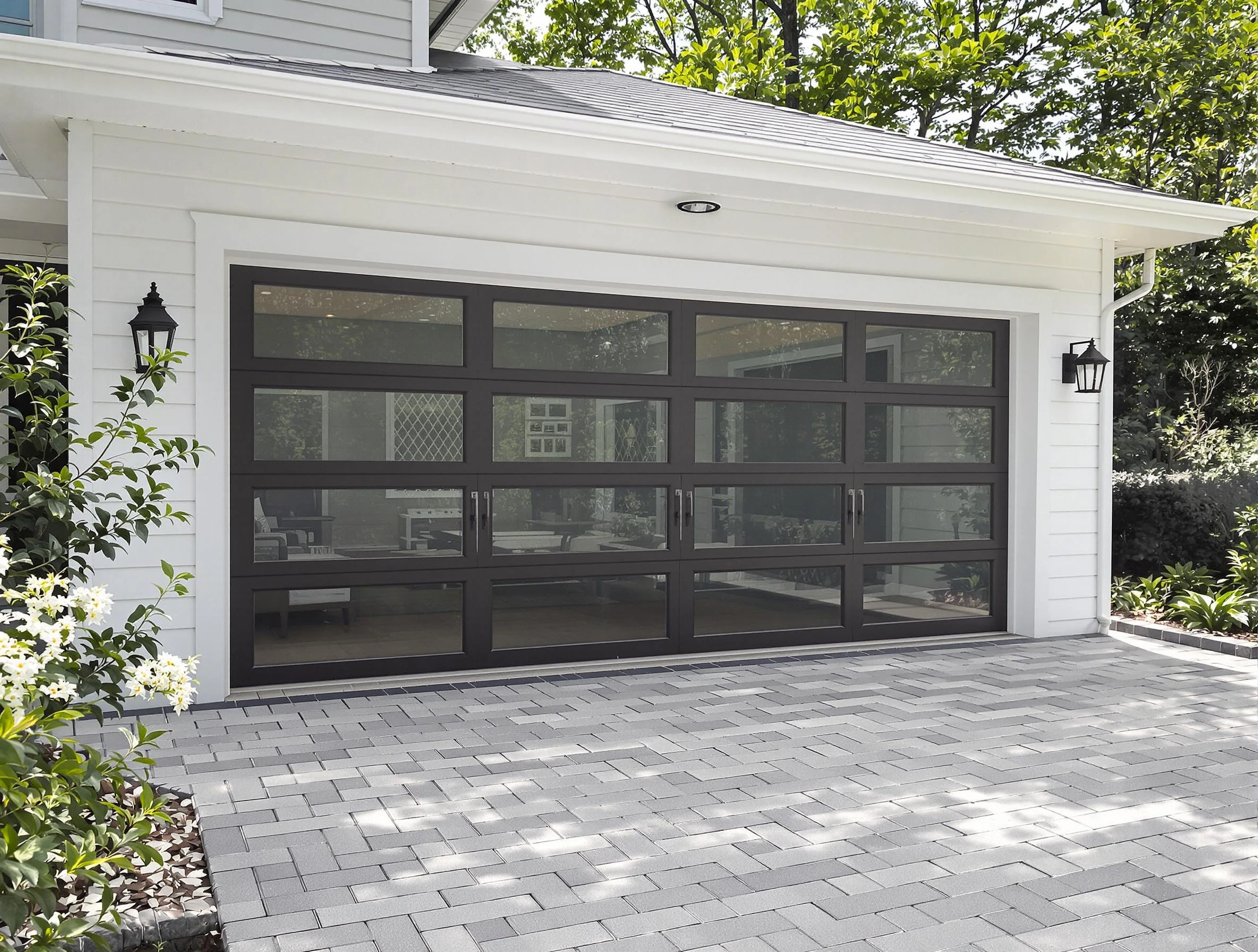 Attleboro Garage Door Repair design specialist presenting custom garage door options to Attleboro homeowner