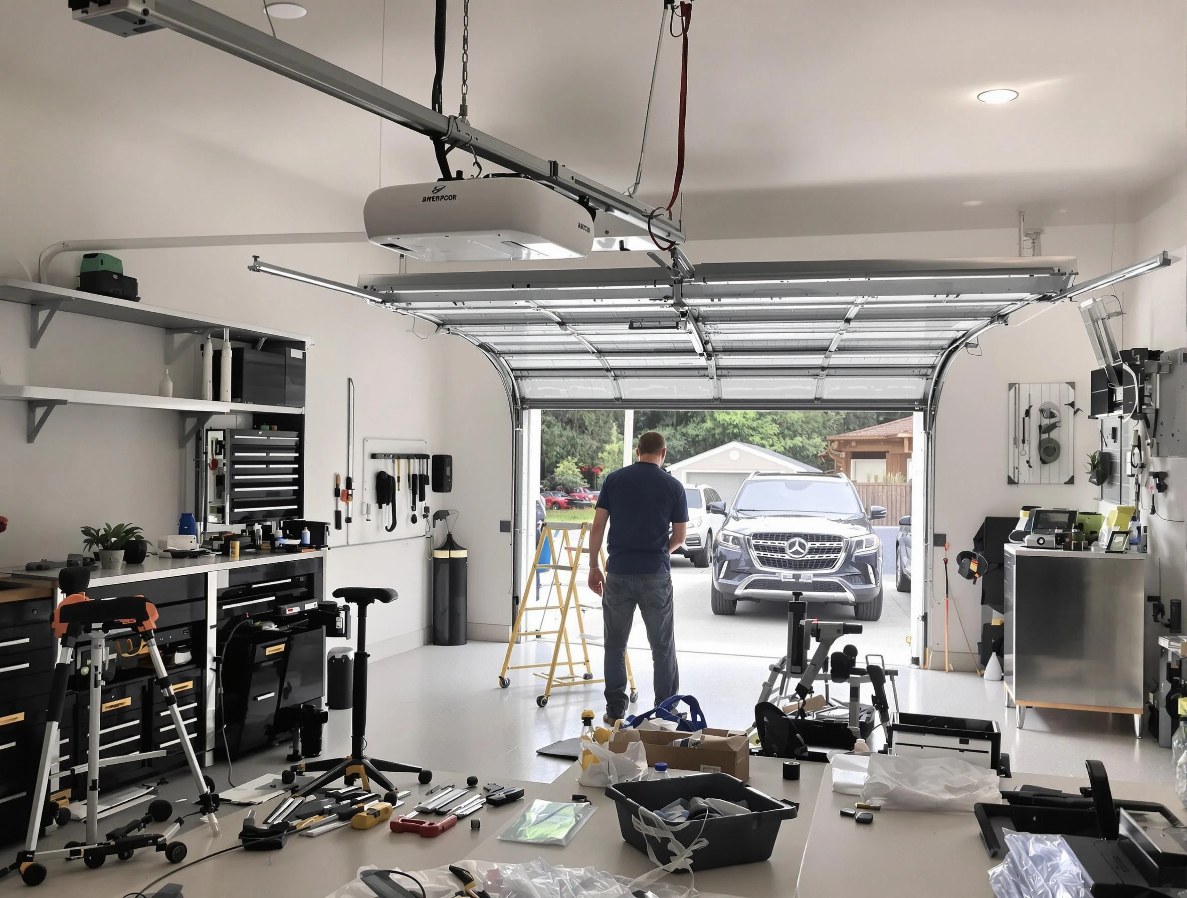 Garage door opener installation by Attleboro Garage Door Repair in Attleboro
